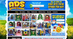 Desktop Screenshot of adsbouncycastles.co.uk